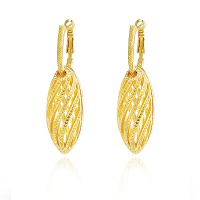 China 2021 best-selling fashion earrings trendwater drop teardrop earrings gold plated display for sale