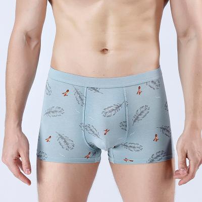 China Fashion Antibacterial High Quality Comfortable Pattern Cotton Luxury Boxer Briefs Men Underwear Package In Box for sale