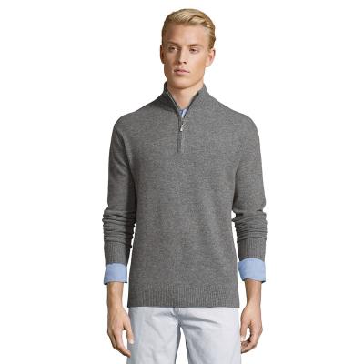 China Cashmere Quarter Zipper Turtle Neck Anti-pilling Jumper Pullover For Men for sale