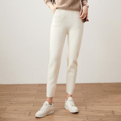 China Women Casual Cashmere Anti-pilling Straight Loose Cropped Pants for sale