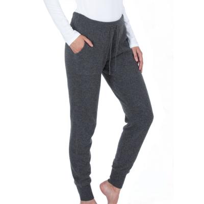 China Anti-pilling Women Soft Merino Wool Cashmere Knit Sports Casual Pants for sale