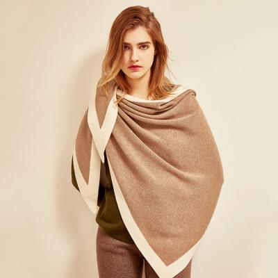 China Cashmere Inner Mongolia Cashmere Triangle Scarf Shawl And Poncho for sale