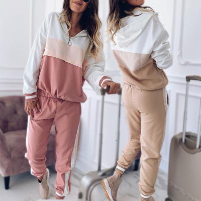 China Breathable Loungewear Women Clothing Plus Size Jogging Tracksuit Women Two Piece Pants Set Autumn Chandal Loose Suits Mujer Deportivo for sale