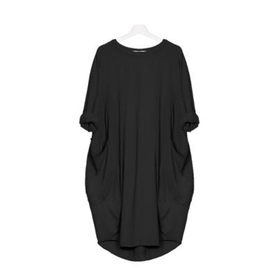 China Plus Size Fashion Plus Size Casual Cotton Long Sleeve Women Dress For Spring Autumn Winter for sale