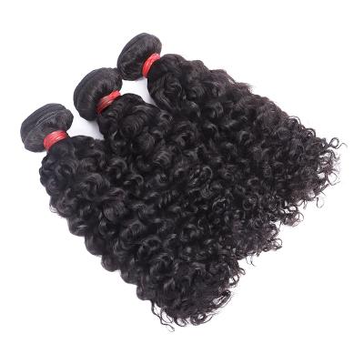 China Clean 12A Top Grade Natural Black Deep Curly Hair Weave Natural Black 100% Unprocessed Cambodian Hair Bundles for sale