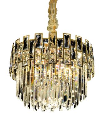 China Factory Direct Wholesale Lighting Hotel Villa Pendant Lamp Modern Shining Crystal Chandelier Lighting Fixture for sale