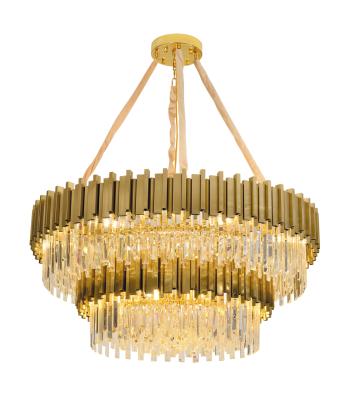 China Contemporary Modern Luxury Chandelier Lighting Villa Wholesale Hot Sale Hotel Hotel K9 Crystal Pendant Chandelier Lighting Fixture for sale