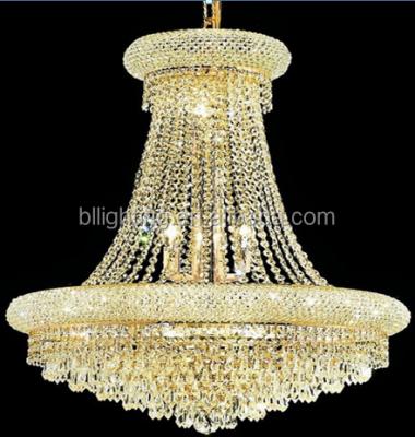 China Hot Sale Residential Crystal Chandelier Bedroom Decorative Fancy Lights Hanging Hotel Living Room Chandelier Decor Crystal Gold Lamp for sale