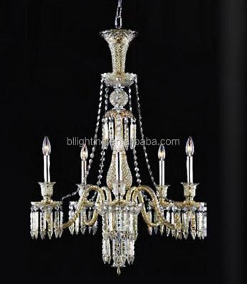 China Modern French crystal iron antique decoration baccarat chandelier portable hanging lamp Zhongshan lighting plant light fittings for sale