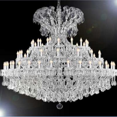 China Weddings China Big Size Candle Lamp Maria Theresa Modern Crystal Chandelier Project Lamp for sale