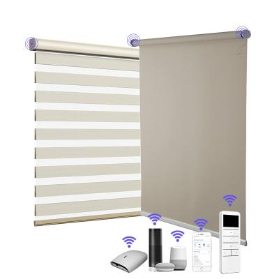 China Day And Night Korean Motorized Roller Blinds Electric Automatic Roller Blinds en venta