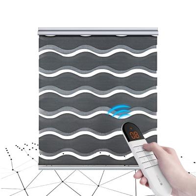 Китай Electronic Motorized Zebra Blinds Battery Operated ROMAN Style продается