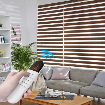 China Shades  Shutters Electronic Electric Zebra Blinds Horizontal Pattern zu verkaufen