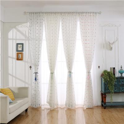 China Luxury Window Gauze Sheer Curtains All Season 100% Polyester zu verkaufen