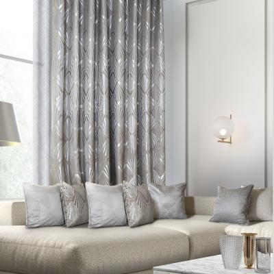 중국 Durable European And American Glossy Fabric Curtains For Home Living Room 판매용