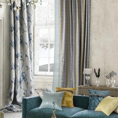 Китай Yulan Yarn Dyed Jacquard Curtains For The Living Room Luxury продается