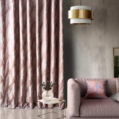 중국 Luxury Color Block Modern Jacquard Room Darkening Curtains  Knitted 판매용