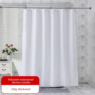 Китай Full Light Shading Water Resistant Fabric Shower Curtain Exterior Installation продается