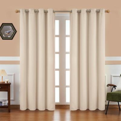 중국 North America Blackout Curtain Fabric Scandinavian Solid Color High Precision Bedroom High Blackout Finished Curtains 판매용