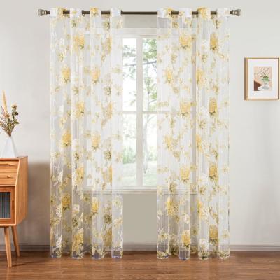 China Window Decoration Voile Drapes Living Room Bedroom Curtain Ready Made zu verkaufen