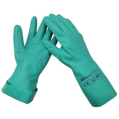 China Nitrile 100% Slip Resistant Work Protection Gloves Food Industry Industrial Chemical Wash Glove for sale