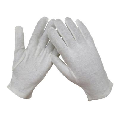 China Dot Do Not Whiten Barber Glove, Waiter Glove Manufacturers White Milk Cotton Gloves for sale