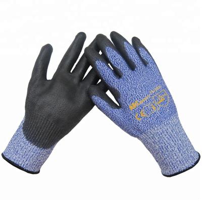 China PU smooth anticut antiderrape nitrilo anticorte derrapantes de sintetica d'una mezcla de fibra anti scam Guante fabricado safety gloves for sale