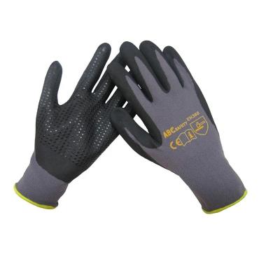 China Ultra Foam Nitrile And Mini Working Nitrile Coating Gloves From Dots China Manufacturer, Best Selling Product Nitrile Black GlovesNitrile Black Shape Gloves With Dots for sale