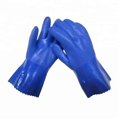 China Custom Water Oil Proof Neoprene Winter Ice Fishing Fish Ord UV Blue Rubber Fly Fisherman Waterproof PVC Catching Catchers Cleaning Gloves for sale