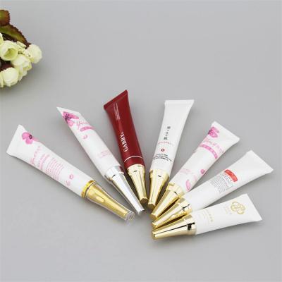 China With Eye Cream BB Gloss Lip Skin Care Cream Long Spout Cosmetic Packaging Soft Cap Squeeze Tubes Acrylic Cream Screw Cap Soft Tube for sale