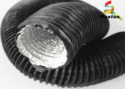 China High Temperature 5 Inch Round Flexible Duct Aluminum Foil PVC With Single Layer for sale