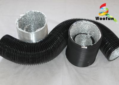 China Compressible Round Flexible Duct , Aluminum PVC Air Cooling Ducting for sale