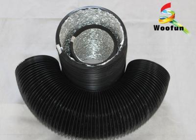 China Stretchable Round 6 Inch Flexible Duct PVC Aluminum Foil With Single Layer for sale