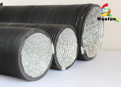 China Commercial 12 Round HVAC Duct Aluminum PVC Lightweight Single Layer for sale