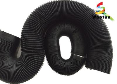 China Black Round Fire Rated Flexible Ducting PVC Aluminum Foil For Ventilation for sale