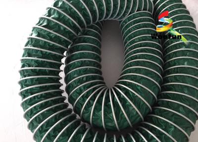 China Eco - Friendly Green High Temperature Flexible Duct , PVC 10 High Pressure Flex Duct for sale