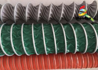 China Lightweight HVAC High Temperature Flexible Duct , 100mm PVC Flexible Ducting for sale