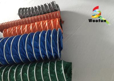 China 200mm Ventilation Fire Resistant Flexible Ducting High Temp Light Weight for sale