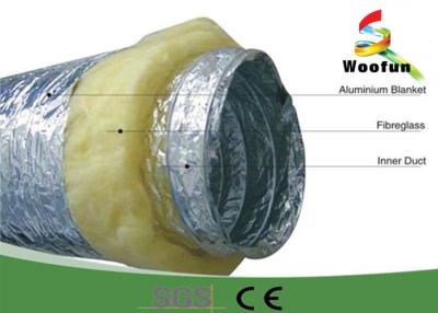 China Fireproof 20 Rigid Hvac Duct Insulation Wrap Aluminum Foil Stretchable Easy Installation for sale