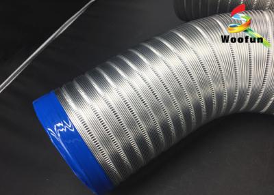 China Round exhaust ventilation system kits semi rigid aluminum flexible air duct 3m length for sale