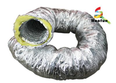 China Aluminum Foil Insulated Fiberglass Insulated Flexible Ducting For Air Conditioning for sale