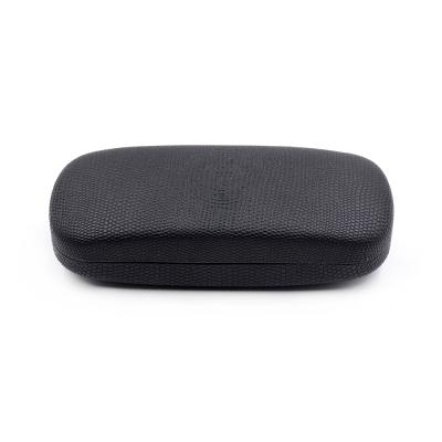 China PU Leather Glasses Case Classic Style Iron Glasses Case Covered With Genuine Leather for sale