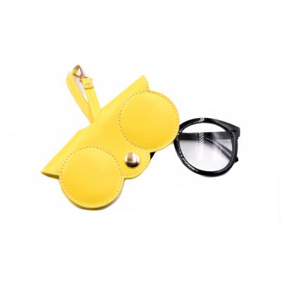 China Custom Logo Pattern Soft Leather Glass Eyewear Glass Sunglasses Folding Cover Case for sale