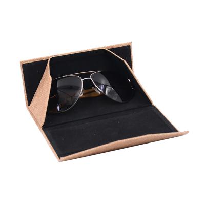 China Eyewear glass microfiber cheap soft triangle sunglasses foldable handmade packaging box for sale