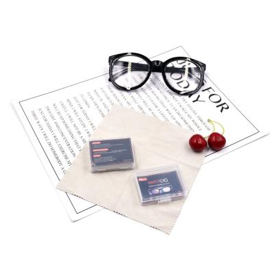 China Factory Supply PVC Clean Direct Suede Package Microfiber Anti Fog Glass Cloth Reusable For Optical Glasses for sale