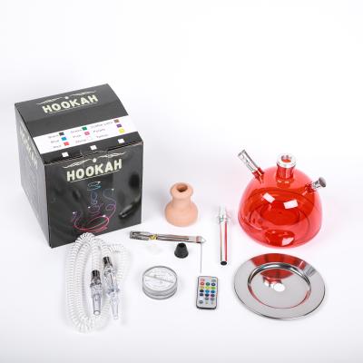 China Hot Selling Portable Hookah Travel Gift Acrylic Multi Color Shell Hookah Shisha for sale