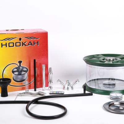 China New Design Portable Gift Portable Hookah Hookah Container Acrylic One Piece Rolled Pot Hookah Shisha for sale