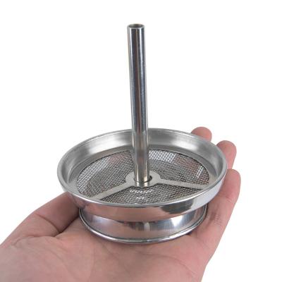 China Carbon Mesh Tin Free Hookahs Accessories Stainless Steel Shisha Hookah Smoke Pot Carbon Separation Chicha for sale