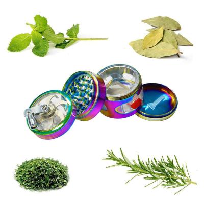 China Spice and Herb 4 Layers Portable Pollinator Grinder Grass Herb Grinder Spice by Smoke Crusher Crank for sale