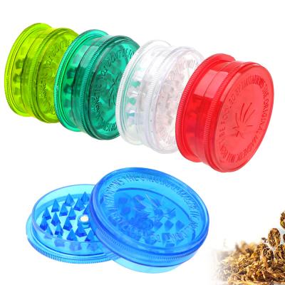 China ABS Smoking Accessories Round Plastic Portable Crusher for sale